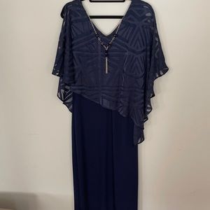 Frank Lyman size 12 navy blue dress